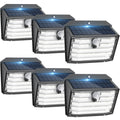 [6 Packs] Solar Motion Lights Outdoor, Ultra Bright Solar Fence Lights with Motion Sensor, IP65 Waterproof Security Lights 3 Modes, 270Â° Lighting