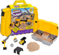 Kinetic Sand, Construction Site Folding Sandbox with 2Lbs Play Sand & Toy Truck, Sensory Toys for Kids Ages 3 and Up