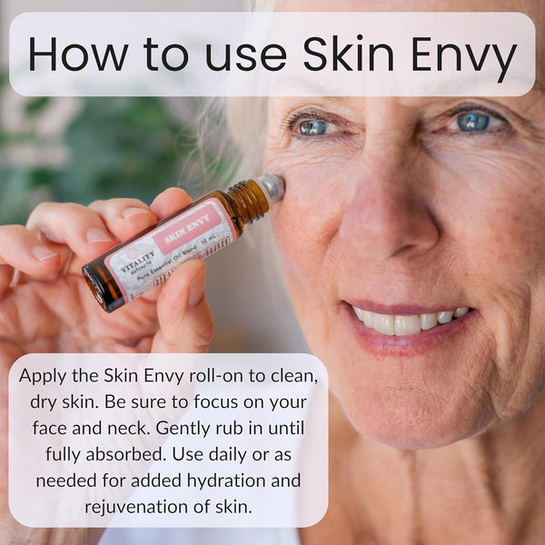 Vitality Extracts Skin Envy - Face Moisturizer Serum, Coconut Oil, Collagen, Vitamin E, Vegan, Frankincense Essential Care, Sandalwood Soothing,
