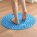 Portable Foldable Foot Massage Mat, Pressure Point Massage Mat, Anti-Fatigue Standing Desk Mat, Standing Pad, Relieves Foot Pain (Blue, Large)