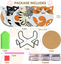 Vcekract Diamond Painting Coasters Kits, 6 Pcs Cat Diamond Art Coasters with Holder, Crafts Kits for DIY Coasters, Diamond Art Kits for Adults Cat