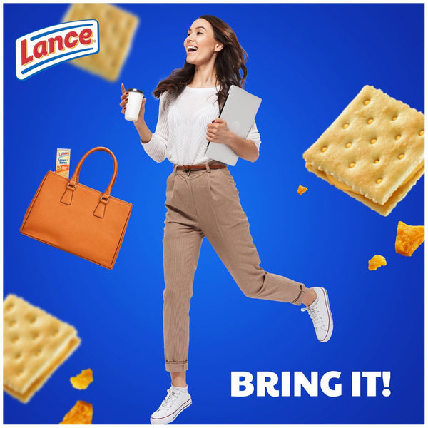 Lance Sandwich Crackers, Captain'S Grilled Cheese Wafers, 8 Ct Box