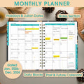 Ymumuda 2025-2026 Planner, 12-Month Daily Weekly Monthly Planner from JUL.2025 to JUN.2026, 8.4" X 6", Spiral Notebook with Stickers, Elastic