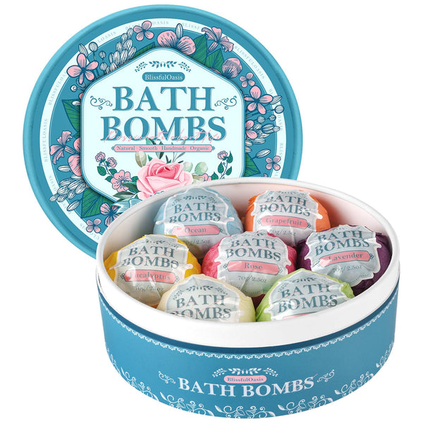 Mother'S Day Bath Bombs Set, 7 Packs Bubble Fizzies Relaxation with Shea Butter, Dry Skin Moisturize, Birthday, Idea for Women, Wife, Girlfriend