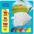 Dan&Darci Foil Art Kit for Kids - Arts and Crafts for Kid Ages 4-8, 4-6, 5-7, 5-8, 6-8 - 5 Year Old Girl Gifts - Fun Kits Projects Activities -