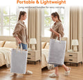 Lifewit 2 Pack Laundry Hamper Large Collapsible Laundry Baskets, Freestanding Waterproof Clothes Hamper with Easy Carry Handles in Laundry Room