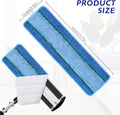 Upgraded Replacement Microfiber Mop Pads for Rubbermaid Commercial 18 Inch Mop 17 Inch Mop, Reusable Wet & Dry Commercial Cleaning Flat Mop System