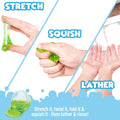 Super Goo Bath Slime 'Surprise' Bombs, 6 Pack | Kids Bath Bombs with Surprise inside | Nontoxic | Stretchy, Squishy Slime Soap | Sensory Fun for Kids