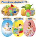 Bath Bombs for Kids with Surprise Toys Inside, Dino Egg Bath Bombs Gift Set with Dinosaur Toy for Boys Girls 3 4 5 6 7 8 9 Years, Bubble Fizzy Spa
