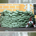 Shappy 100 Pieces Empty Sandbag Heavy Duty Flooding Outdoor Woven Polypropylene Sand Bags with Solid Ties for UV Protection Emergency Situation