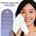 Disposable Face Towels XL â Ultra Soft, Odor-Free Dry Towelettes for Skincare & Makeup Removal, Plant-Based, Safe for Acne-Prone & Sensitive Skin,