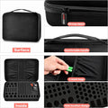 Comecase Hard Battery Organizer Storage Box, Carrying Case Bag Holder - Holds 148 Batteries AA AAA C D 9V - with Battery Tester BT-168 (Batteries