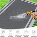 Happytrends Outdoor Rug Reversible Portable Plastic Straw Camping Rugs for outside Rv,Large Waterproof Outdoor Area Rugs for