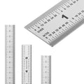 Mr. Pen- Machinist Ruler, 3 Pack, Metric, Precision, Stainless Steel, 6 Inch