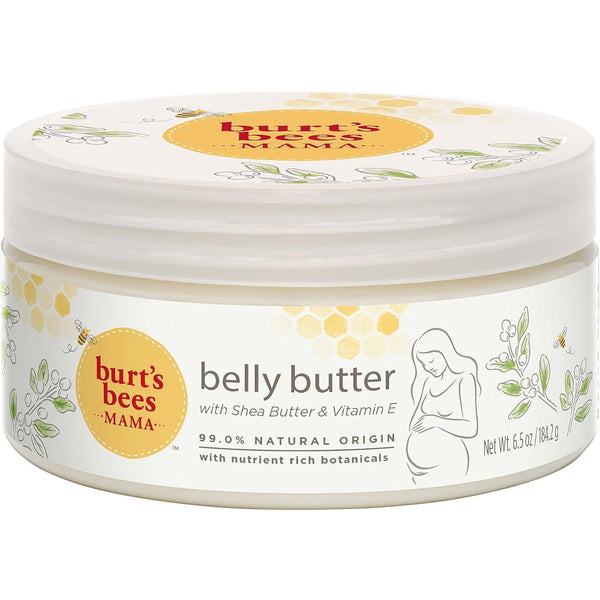 Burt'S Bees Mama Belly Butter Stretch Mark Cream for Pregnancy Massages Body & Reduces Scar Appearance, Prenatal & Postnatal Tummy Skin Care, Shea