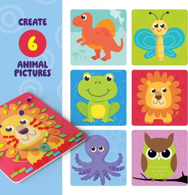 Foam Sticker Art Craft for Kids - Toddler Arts & Crafts for Ages 3-5 - Boys 4-6 Birthday Gift & Stocking Stuffer