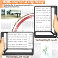 5X Full Page Magnifying Glass for Reading, Lightweight Rectangular Magnifier Provides Large Book Page Viewing Area, Upgraded Handheld Magnifier