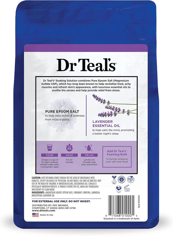 Dr Teal'S Pure Epsom Salt, Lavender, Eucalyptus & Wellness Trio Bundle, 3 Lbs (Pack of 3)