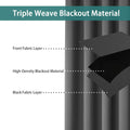 LORDTEX Dark Grey Room Divider Curtains - Total Privacy Wall Room Divider Screens Sound Proof Wide Blackout Curtain for Living Room Bedroom Patio