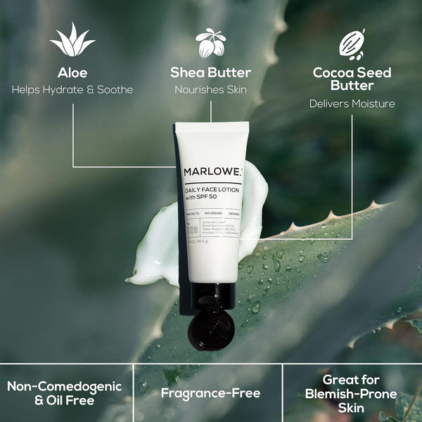 No. 128 Men'S Facial Lotion with Sunscreen SPF 50, 3.4 Oz, Oil-Free, Lightweight Daily Face Moisturizer for Men, Includes Natural Extracts to