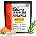 Pure Energizing Sport Shower Steamers - Natural Orange and Tea Tree Essential Oils, Made in USA, FatherâS Day Gifts, Energy Boost for Athletes,