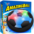 Toyk Boy Toys - LED Hover Soccer Ball - Air Power Training Ball Playing Football Indoor Outdoor Game - Birthday Gifts for Kids, Age 3 4 5 6 7 8-12