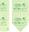 UNNI Compostable Liner Bags, 13 Gallon, 49.2 Liter, 50 Count, Heavy Duty 0.9 Mil, Tall Kitchen Food Scrap Waste Bags, ASTM D6400, US BPI, CMA and