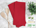RUVANTI Flour Sack Towels 6 Pack 28X28 Inch, 100% Cotton Tea Towel, Reusable, Machine Washable, Absorbent Bartowels - Dish Cloth Perfect for
