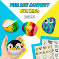 JOYEZA Rock Painting Kit Deluxe, Arts and Crafts for Girls Boys Age 6+, 12 Rocks Tween Gift Art Set, Waterproof Paints, Craft Kits Art Supplies,