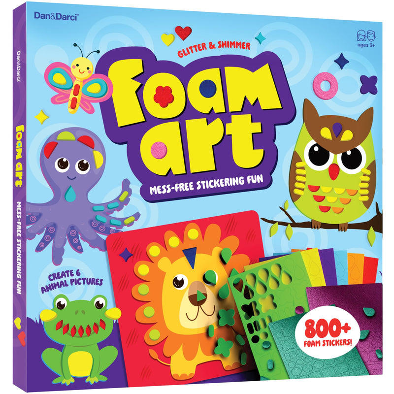 Foam Sticker Art Craft for Kids - Toddler Arts & Crafts for Ages 3-5 - Boys 4-6 Birthday Gift & Stocking Stuffer