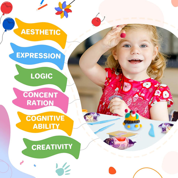 Air Dry Clay 66 Colors, Modeling Clay for Kids, DIY Model Magic Clay, Molding Clay Kit with Sculpting Tools, Non-Sticky Soft and Super Light, Arts