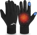 Pixel Panda Winter Gloves for Men Women Warm Touchscreen Gloves for Cold Weather Thin Water-Resistant Windproof Non-Slip Gloves for Cycling,