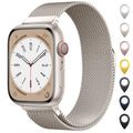 Original Milanese Loop Band Compatible with Apple Watch 38Mm 40Mm 41Mm 42Mm 44Mm 45Mm 46Mm 49Mm - Women & Men Magnetic Closure Adjustable Metal