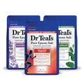Dr Teal'S Pure Epsom Salt, Lavender, Eucalyptus & Wellness Trio Bundle, 3 Lbs (Pack of 3)