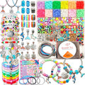 Leitait Girls Toys Bracelet Making Kit -3400Pcs Charm Jewelry Making Kit Supplies,Unicorn/Mermaid Crafts Birthday Christmas Gifts for Girls Ages 5
