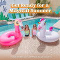 JOYIN 2-Pack Flamingo Unicorn Pool Float - Fun Floaties Inflatable Swimming Pool Tubes Toys Party Decorations, Summer Vacation Lake Beach Floaty