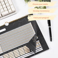 Habit Tracker Calendar: 24-Month Goal Planner with 120GSM Paper and Metallic Spiral - Track Daily, Weekly, and Monthly Tasks in Style with