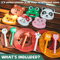Animal Ring Toss Game Toy Set for Kids, 6 Targets Stands & 36 Rings Combo, Indoor Outdoor Party Yard Family Adults Activity, Birthday Present for