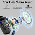 BUGANI Open Ear Headphones, Bluetooth 5.2 Wireless Headphones with Microphone, ENC Clear Talk, Immersive Stereo Sound, Fast Charging, 32H