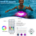 Floating Pool Lights, Pool Light with 6 Dynamic Lighting Effects, IP68 Waterproof Pool Lights That Float, Rechargeable RGB Upper and Lower Color