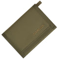 Chameleon Trifold Men Nylon Wallet - Military Tactical Mens Wallets- ID Card Holder - Canvas Thin Front Pocket Travel Wallet -Coin Zipper Pocket OLIVE