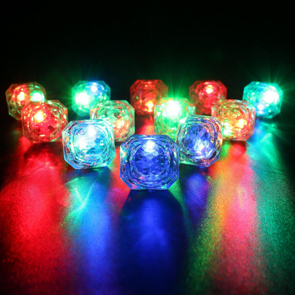 Konsait Flashing Led Light up Rings Bachelorette Party Favors Toys Grow in the Dark Party Suppiles Diamond Bling Rings for Birthday Weddings