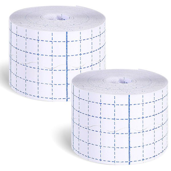 Nuanchu 2 Rolls Non-Woven Cover Roll Stretch Tape Non-Woven Adhesive Bandages Breathable Bandage Tape Cohesive Wrap Bandages Protective Stretch