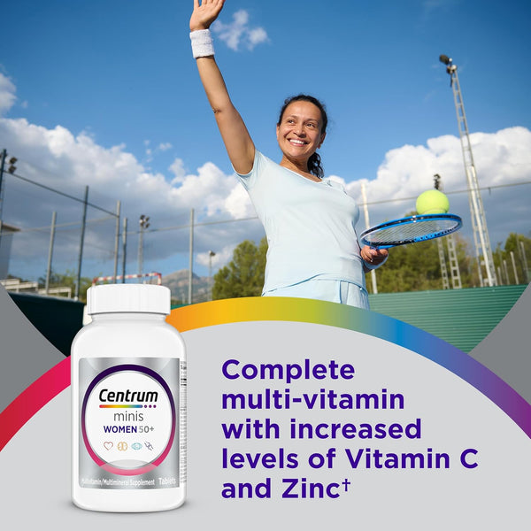 Centrum Minis Silver Women'S Multivitamin for Women 50 Plus, Multimineral Supplement with Vitamin D3, B Vitamins, Non-Gmo Ingredients, Supports