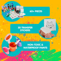 JOYIN 24 Magnetic Mini Tiles Art Kit, Creativity DIY Paint, Arts and Crafts for Kids, DIY Supplies for Party Favors, Family Activity, Birthday