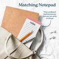 Large Weekly Planning Pad and Matching Notepad, 52 Letter Size Tear-Off Sheets, 8.5' X 11' Undated Weekly Desk Planner Pad, Daily Schedule, to Do