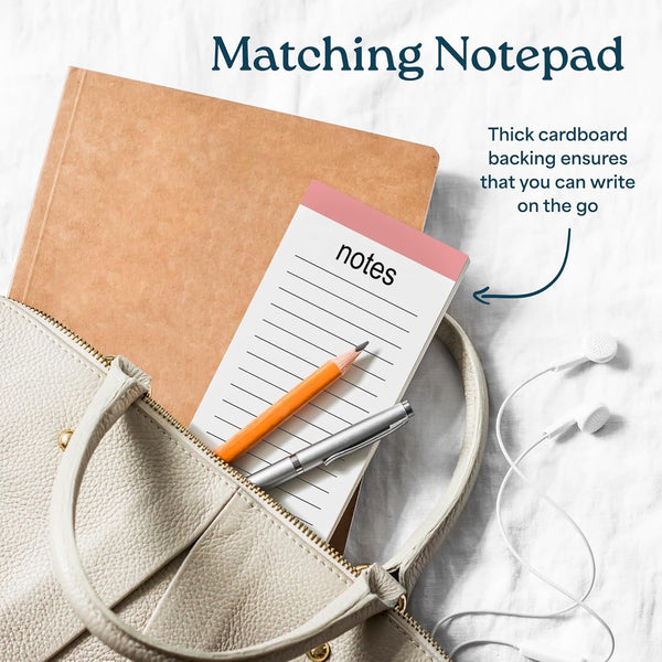 Large Weekly Planning Pad and Matching Notepad, 52 Letter Size Tear-Off Sheets, 8.5' X 11' Undated Weekly Desk Planner Pad, Daily Schedule, to Do