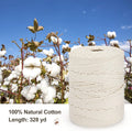 Macrame Cord 4Mm X 328Yd | 100% Natural Cotton Macrame Rope | 4 Strand Twisted Cotton Cord for DIY Crafts Knitting Plant Hangers Wedding Decor, Beige
