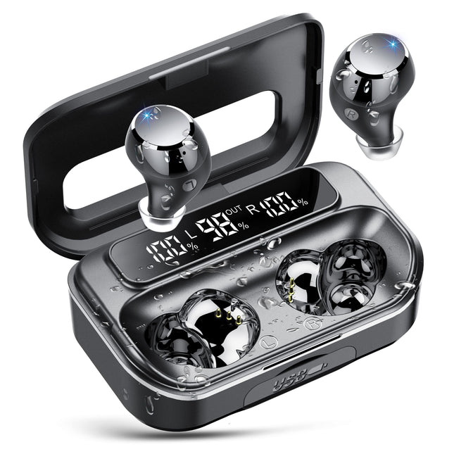 Ear Buds Wireless Bluetooth Earbuds Bluetooth 5.3 Headphones with LED Display 128H Powerful Bass In-Ear Earbuds with 4 E
