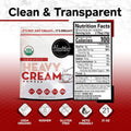 Healthier Comforts Organic Heavy Cream Powder (21 Oz) | Kosher, Gluten Free, Non-Gmo, and Keto Friendly | Long Lasting, Easy Sauces, Baking | Made
